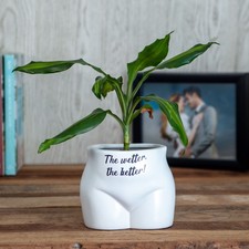Wetter The Better Novelty Body Shaped Plant Pot | Funny Rude Home Décor Gift