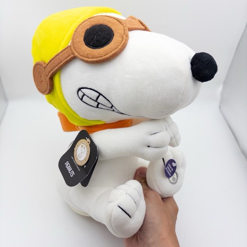 NEW Snoopy Peanuts Hallmark Flying Ace Animated Plush Sounds Movement 2021 - Picture 5 of 10