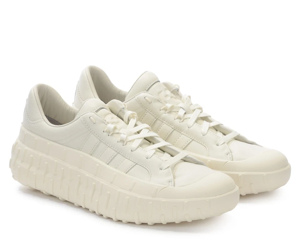 Adidas Y-3 GR.1P Triple Blanco Zapatillas Deportivas Cuero Nuevo Talla 9US Foto 3 de 4
