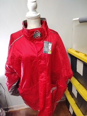 Vintage Ohio State Buckeyes Jacket XL Pro Player New With Tags Front Zip Down