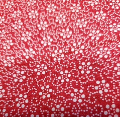 Vnt Sewing Fabric Marcus Brother Faye Liverman Burgos Red Calico Floral 2.7yx45''