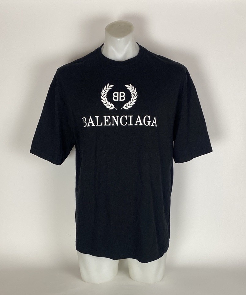 Balenciaga Logo Print T-shirt Size Small Oversized | eBay