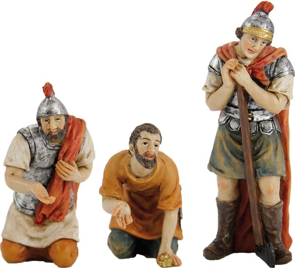 Krippenfiguren Set 3-Teilig Passionsfiguren 9 Cm Polyresin Deko-image