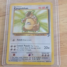 Pokémon Kangaskhan Jungle 1st Edition Rare 21/64 English TCG Card Basic 90 HP