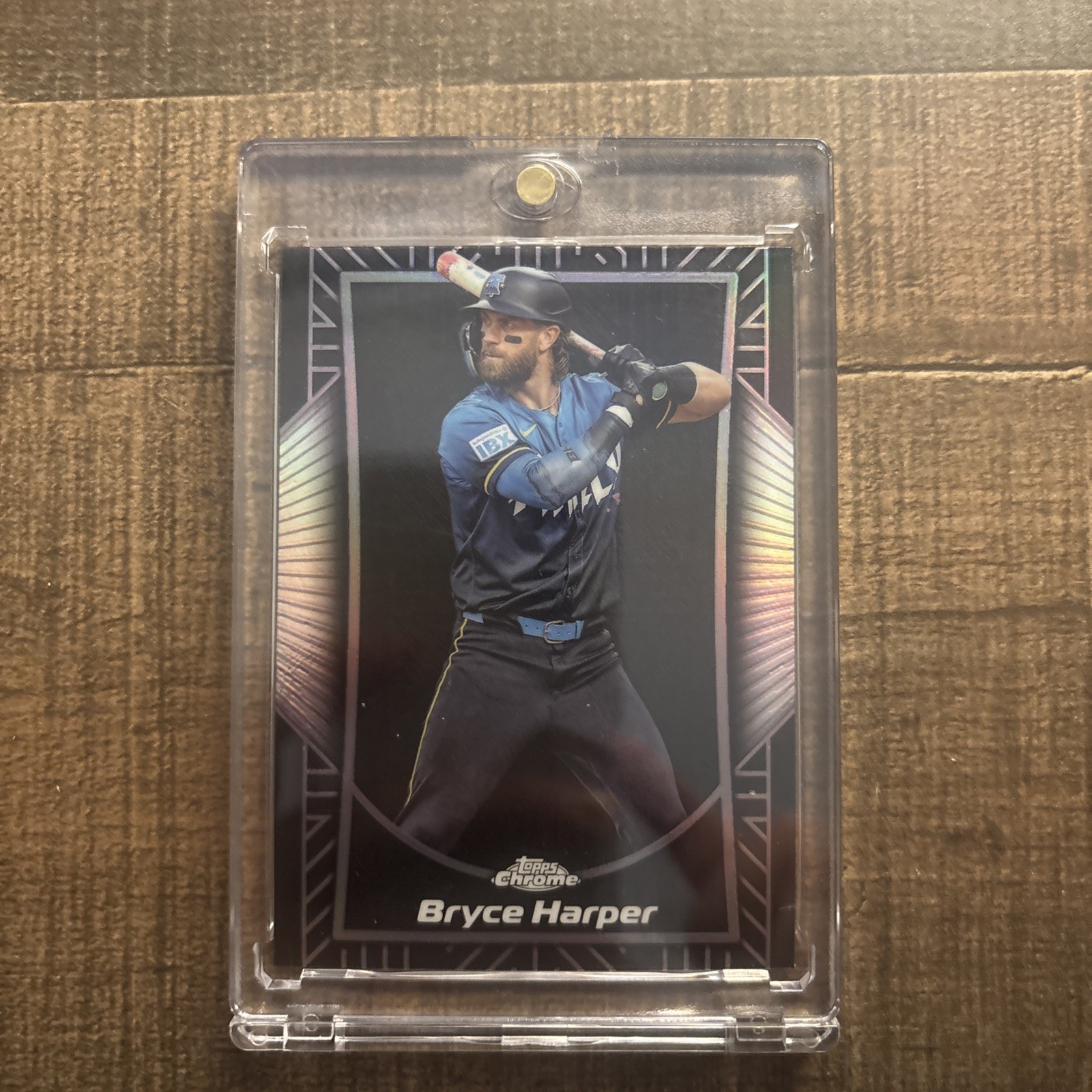 2025 Topps Chrome Bryce Harper Shadow Etch SSP Philadelphia Phillies SE-4