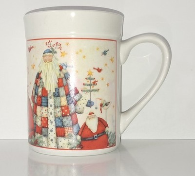 Vintage Santa Mug Cup 14 Oz Oversized Ceramic Debi Hron 2005 Coffee/Tea 