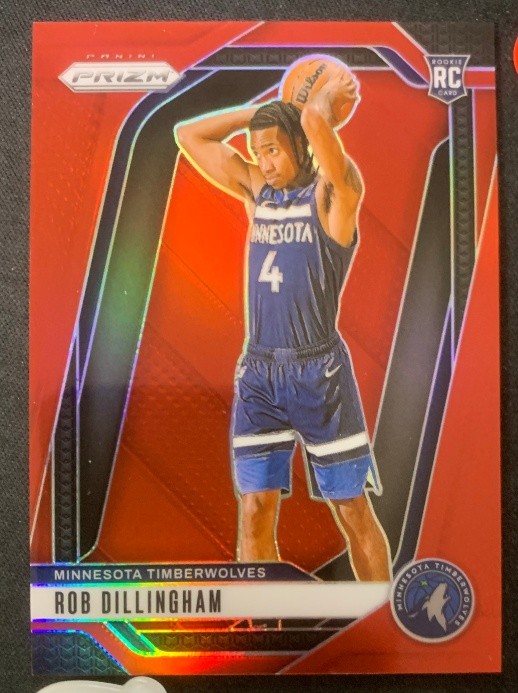 Rob Dillingham 2024-25 Panini Prizm Red Prizm 081/299 RC #250