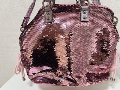 バッグ COACH Poppy Sequin 2way Shoulder Bag COACH poppy 2way sequin Shoulder Bag Gold Signature 14541 | eBay
