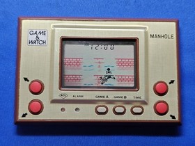 Nintendo Console System Manhole Game & Watch MH-06 Used Japan Import Video Game
