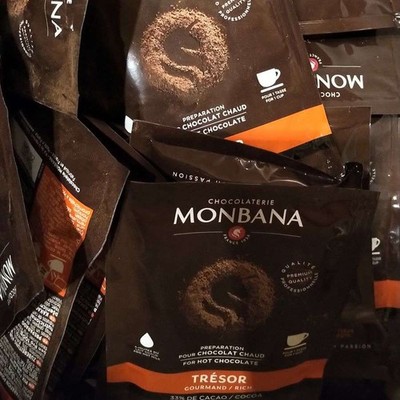 (26,72 EUR / kg) MONBANA-Trinkschokolade - Sorte Trésor de Chocolat - 100er Set