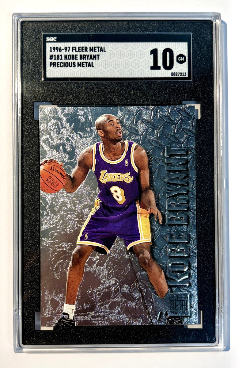 1996 Fleer Metal Precious Metal Kobe Bryant ROOKIE #181 SGC 10 GEM