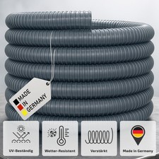 Absaugschlauch | Grau | Saugschlauch Spiralschlauch Flexschlauch - Rollenware