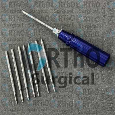Orthopedic Bone Screwdriver set Blue Quick Coupling handle Surgical Instruments