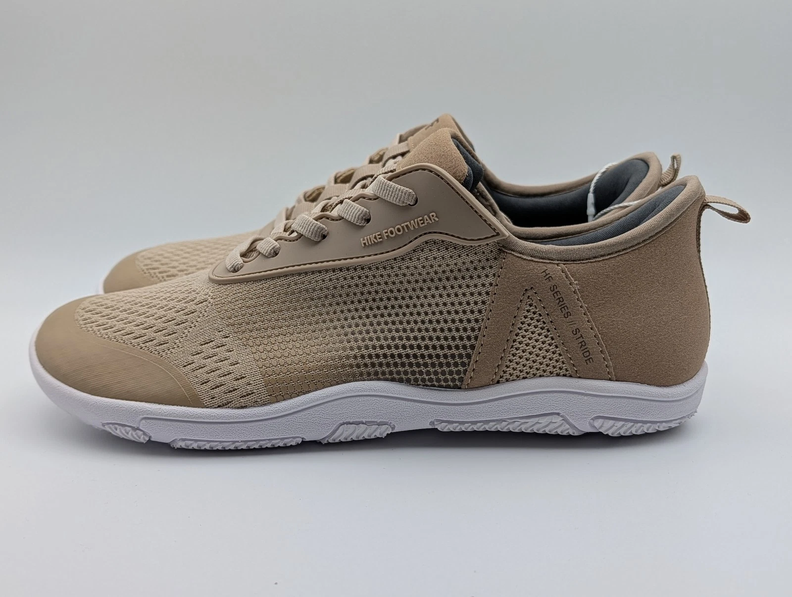 Hike Footwear W10/10.5 M8/8.5 HF Stride Beige Barefoot Minimalist Shoes Sneakers