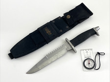 Cuchillo de hoja fija Gerber BMF dientes de sierra Cordura funda brújula EE. UU.