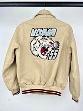 Vintage Nickelson 55 Tiger 90s Leather Bomber Jacket