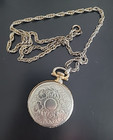 Vintage Napier © Gold Plate Photo Locket  Pendant with Chain – Ornate — photo 2