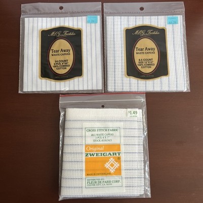 MCG Textiles & Zweigart Waste Canvas 8.5 Count & 14 Count 