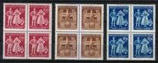 Bohemia & Moravia 1944 MNH Mi 133-135 Sc B22-B24 Folk Costumes & Reich Eagle **