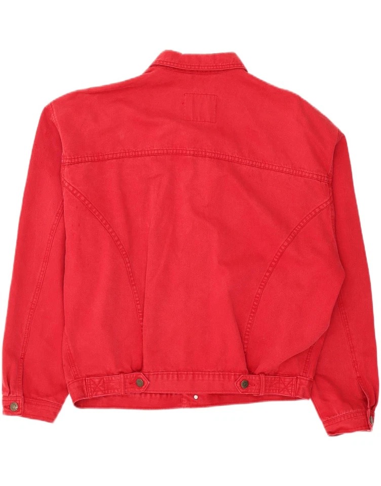 Chaqueta de mezclilla para hombre YUKON UK 42 XL roja algodón DK15 Foto 4 de 4