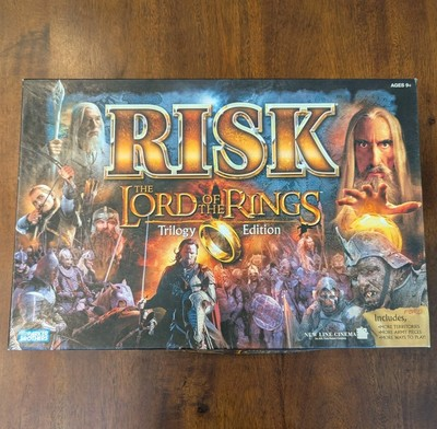 #ad Vintage Risk Board Game Lord of the Rings Trilogy Edition 2003 Complete $33.89