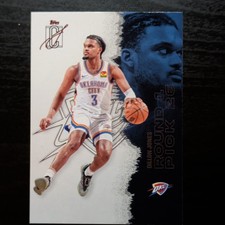 Topps Signature Class 2024-25 Dillon Jones Rookie Card #11 OKC Thunder. rookie card picture