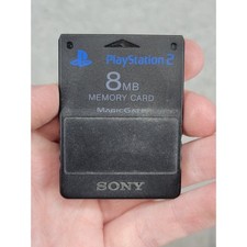 Sony PlayStation 2 PS2 8MB Memory Card Black MagicGate SCPH-10020 Official OEM