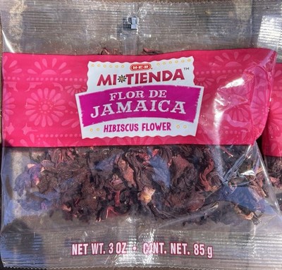 HEB Flor De Jamaica Hibiscus Flower dried Ready To Use 1 Bag 3oz