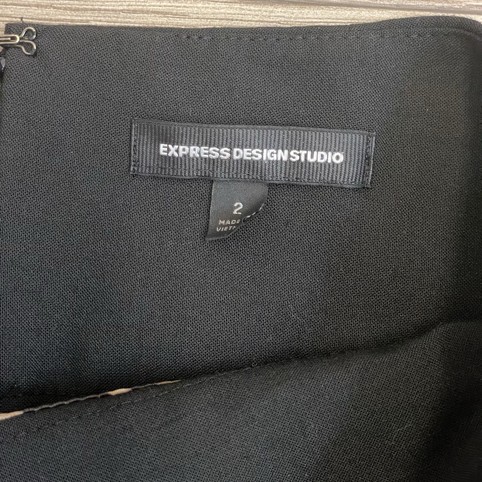 Express Design Studio Black Cascading Ruffle Offi… - image 6