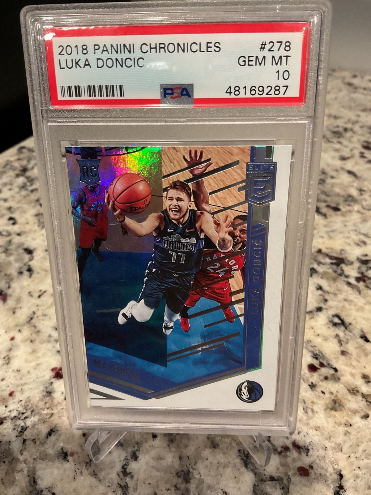 2018-19 Panini Chronicles Elite #278 Luka Doncic RC Rookie | PSA 10 GM