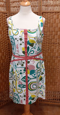 Skunkfunk Summer Sleeveless Dress Size 3 Abstract Design Charity Sale