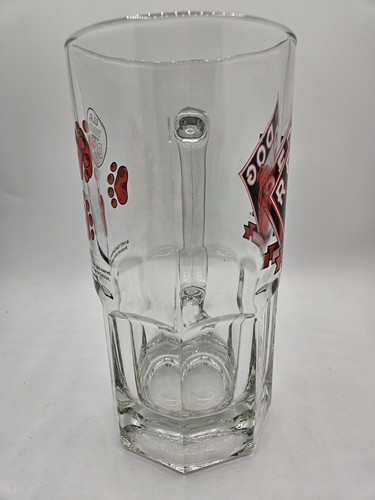 Red Dog Beer Glass Mug Stein Vintage 1997, Large Heavy Handle, 8 Inch - Picture 2 of 5
