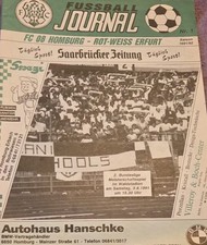 1991/92 2.Bundesliga FC Homburg - FC Rot-Weiß-Erfurt