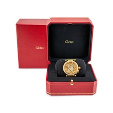 Cartier Pasha 38MM 2401 18K Yellow Gold Diamond Bezel Dial Automatic Watch 10