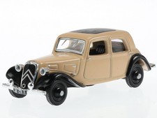 Citroen Traction 7A 1934 beige black diecast model car 153007 Norev 1:87