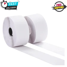 2 Inch Wide Hook and Loop Tape with Heavy Duty Adhesive, Excellent Grip, Strong