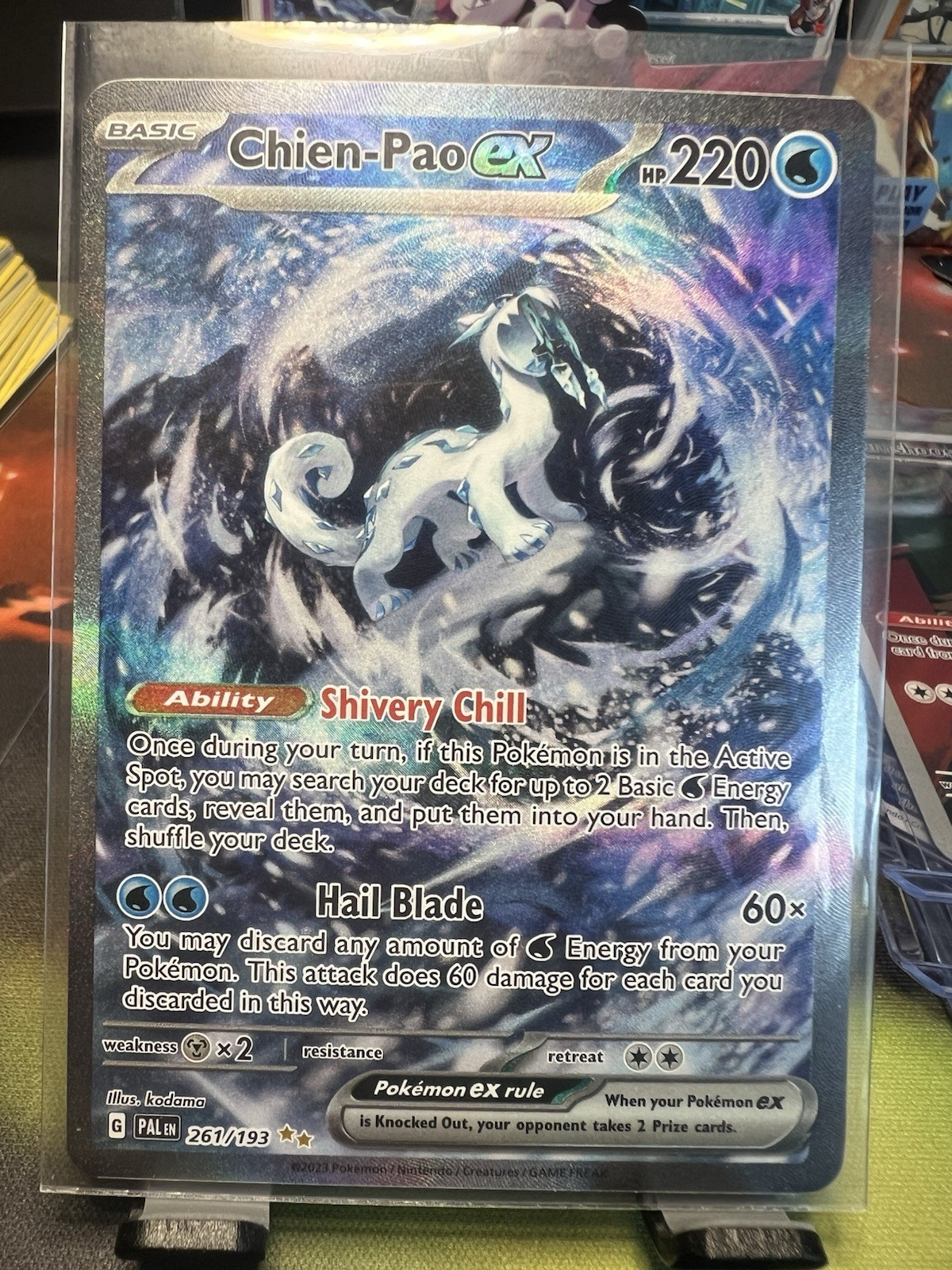 Chien-Pao ex 261/193: Paldea Evolved (Special Illustration Rare) Pokemon