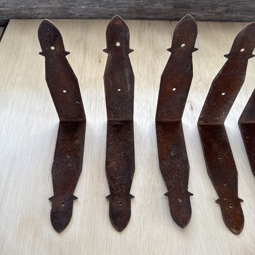 ANTIQUE TRUNK HARDWARE SET Handforged Reclaimed Architectural Salvage Primitive - Picture 4 of 22