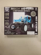 Metal Tech Mech Motors Motorized Metal Muscle Car 149 Parts STEM Building Kit