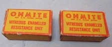 2 Vintage Ohmite Wirewound  Ceramic Power Resistor 50k Ohms New in Box