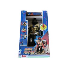 Hap-P-Kid Robot Fighter Gold Electronic Sound Robot 8 Sounds w/ Box
