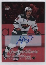 2024-25 Fleer Ultra Rookies Red Rainbow Foil 45/50 Marat Khusnutdinov Auto 08uy