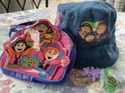 VTG 1990s the Puzzle Place Toddler Denim Hat with Purse 1994 — photo 1