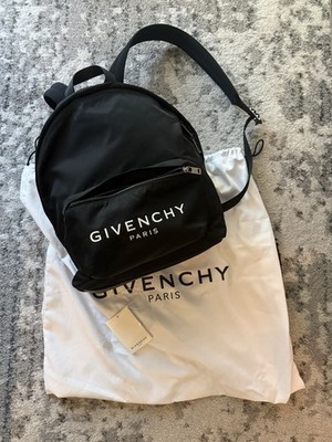 Givenchy Paris Nylon Logo Black Backpack