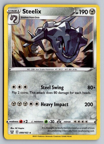 Battle Styles STEELIX 099/163 Holo DMG Pokemon Sky 15 - 39