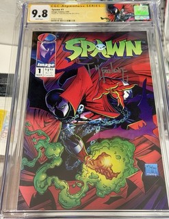 SPAWN #1 CGC 9.8 SS SIGNED BY TODD MCFARLANE 1st APPEARANCE OF SPAWN 🔥