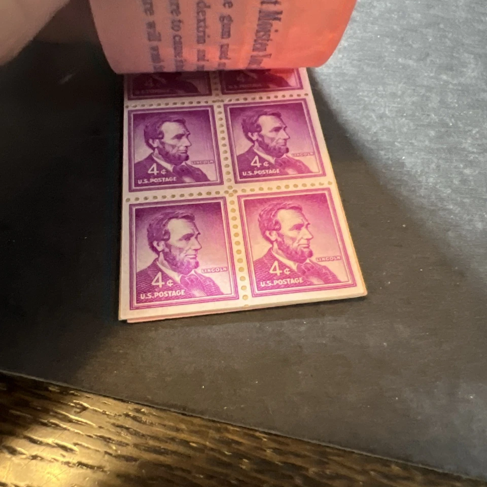 Scott#1036a-20 Stamp Lincoln Booklet -1 Staple Error-MNH-US - Image 3 of 3