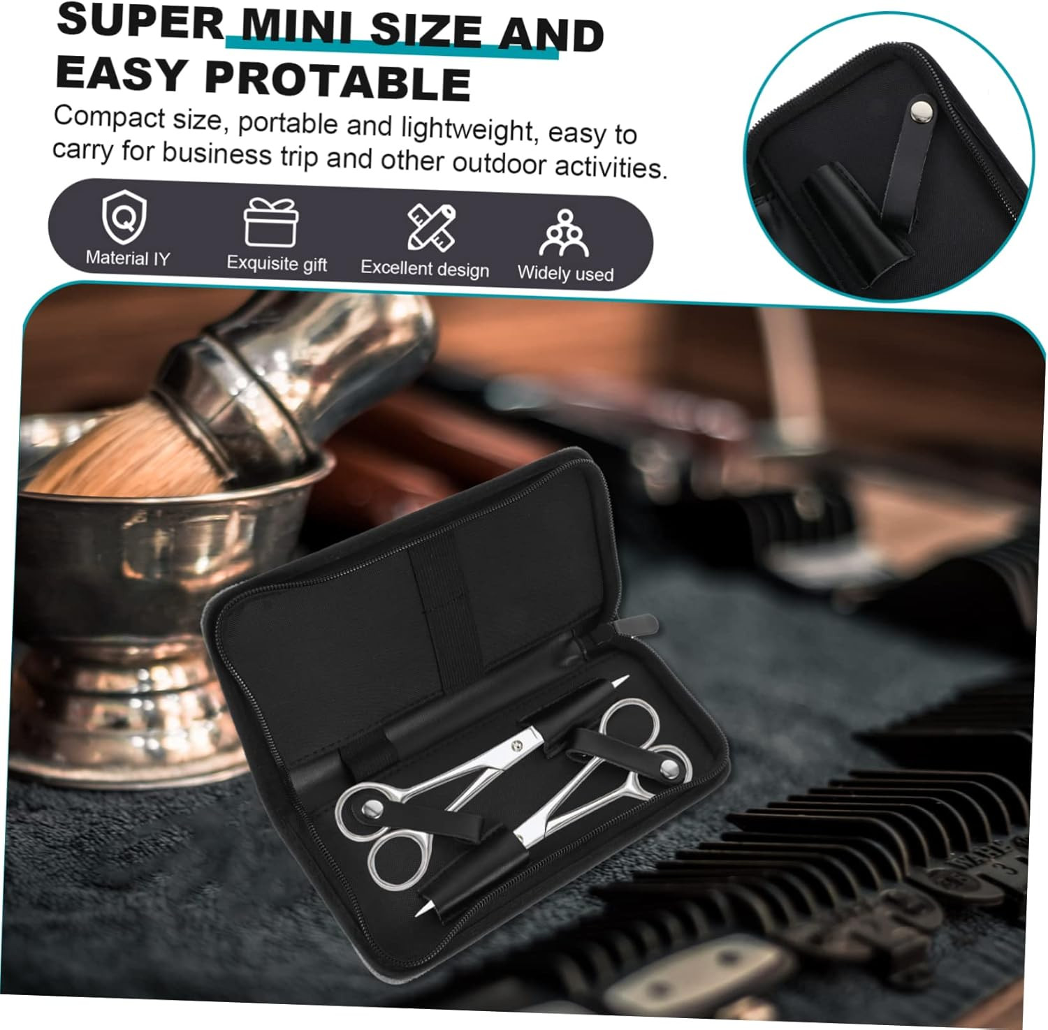 Scissor Cases for Hairstylists PU Hairdresser Pouch Scissors Shear Storage Salon