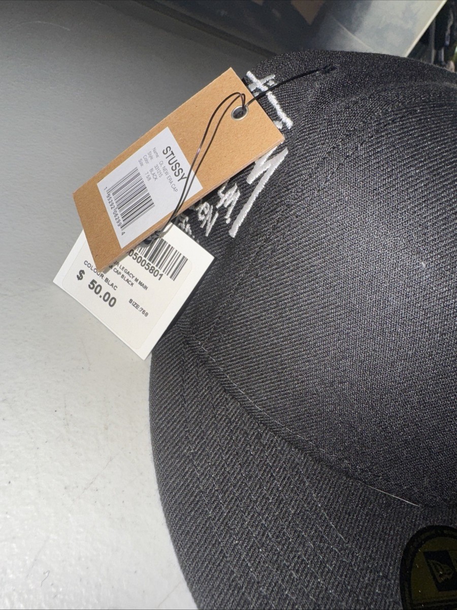 Stussy Our Legacy New Era Hat 7 5/8 Box Logo Rare Vtg Japan