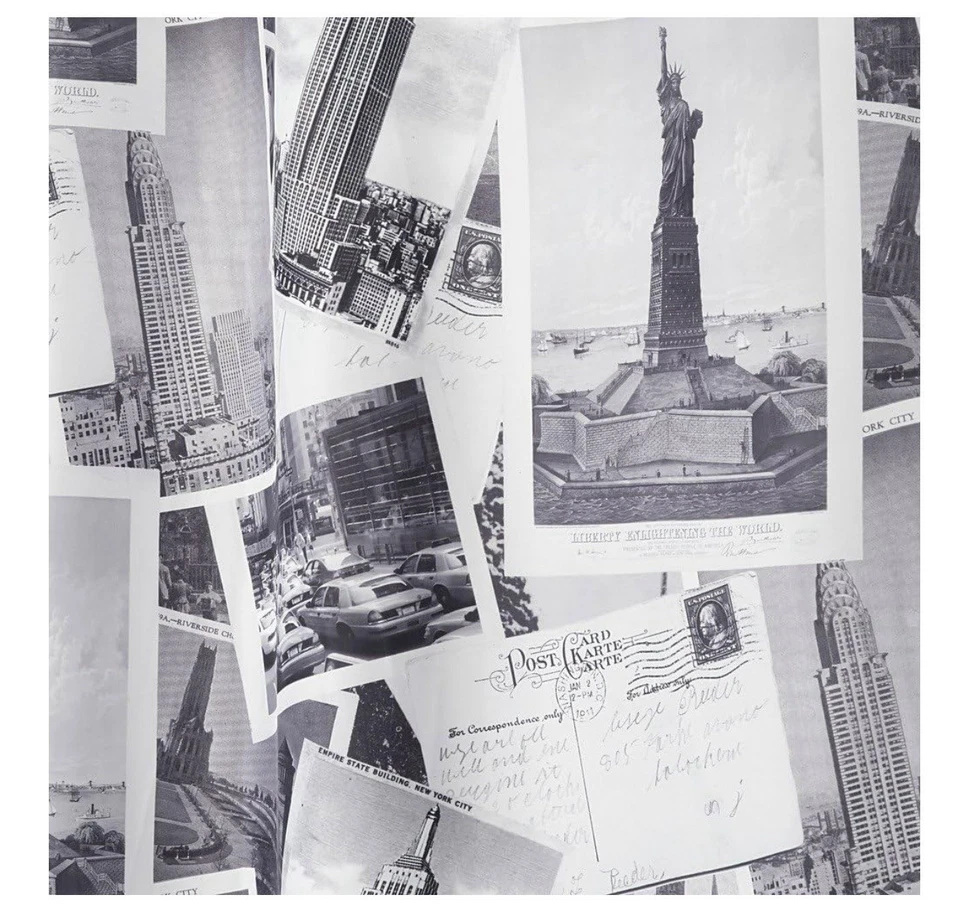 Cortina de ducha 72x72 pulgadas. Postales de Nueva York. Nuevo. Foto 4 de 4